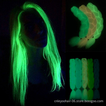100g Fluorescence Jumbo Braiding Hair 24 inch 32 inch 41 Inch Magic Jumbo Braids Hair Extension For Women